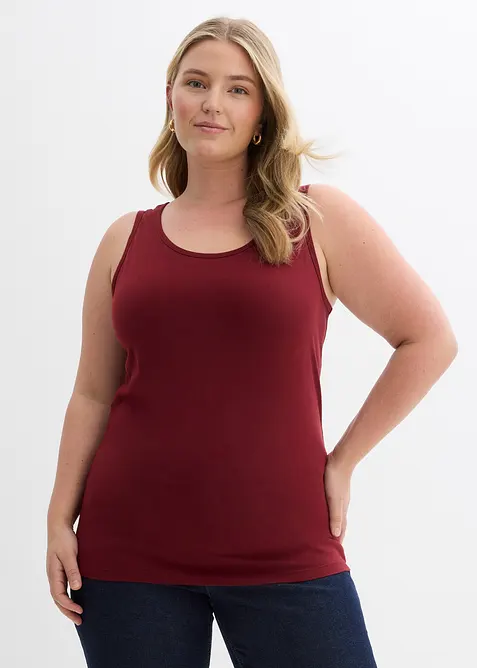 Top lungo in puro cotone (pacco da 5), bonprix