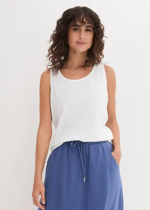 Top lungo in puro cotone (pacco da 5), bonprix