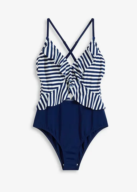 Costume intero con volant, bonprix