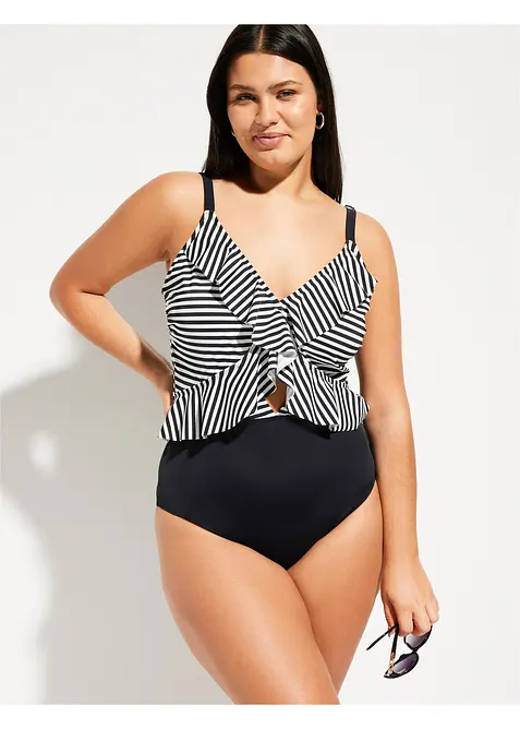 Costume intero con volant, bonprix