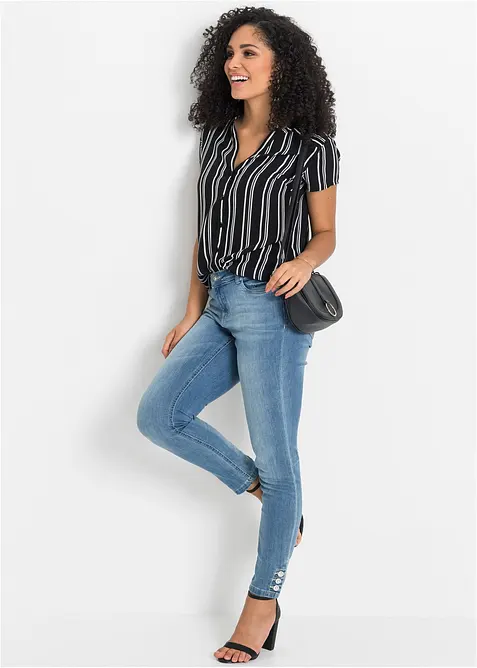 Camicetta a maniche corte in pura viscosa, bonprix