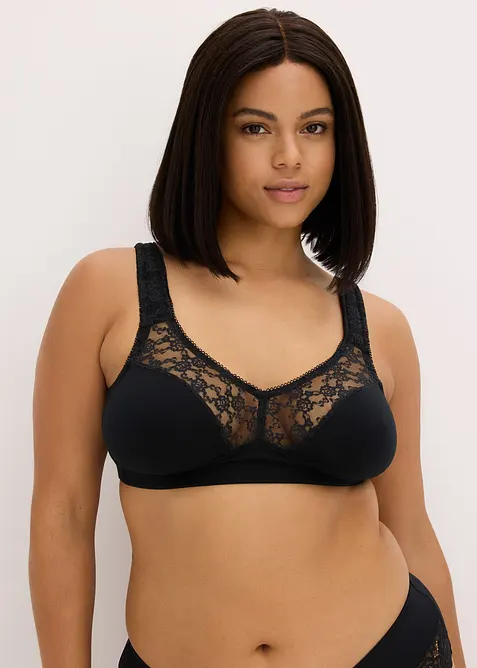 Reggiseno minimizer in cotone biologico senza ferretto (pacco da 2), bonprix