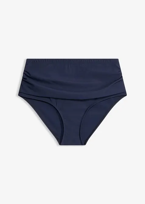 Slip per bikini a vita alta con arricciatura e effetto modellante leggero, bonprix