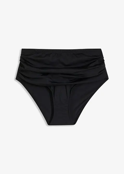 Slip per bikini a vita alta con arricciatura e effetto modellante leggero, bonprix