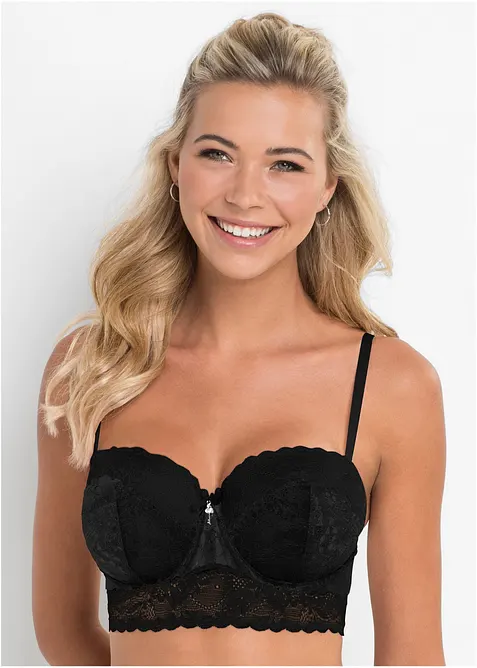 Reggiseno a balconcino in pizzo, bonprix