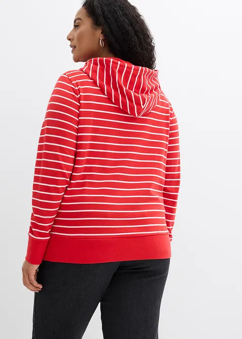 Felpa con cappuccio in misto cotone, bonprix