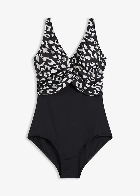 Bellissimo costume intero con effetto incrociato, bonprix