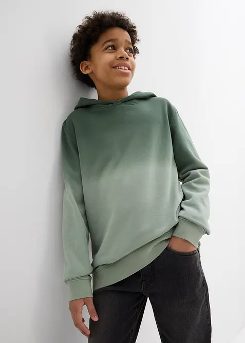 Felpa con cappuccio dai colori sfumati, bonprix