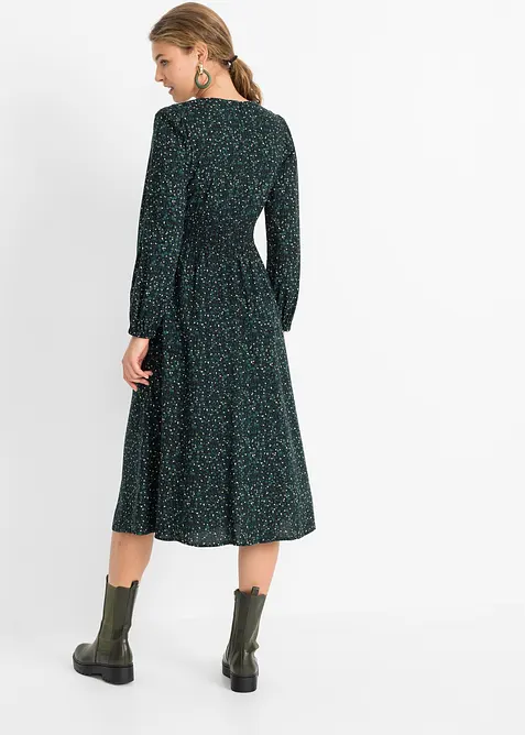 Abito midi a fiori, bonprix