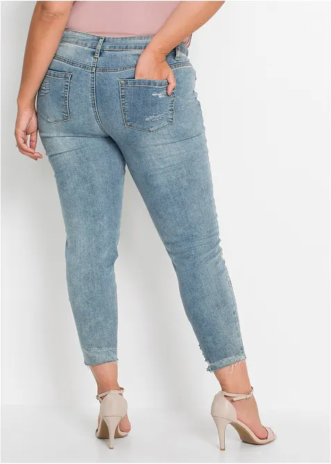Jeans skinny elasticizzati, vita media, bonprix