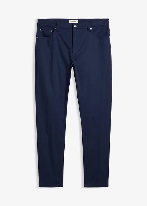 Pantaloni elasticizzati con vita elasticizzata regular fit, tapered, bonprix