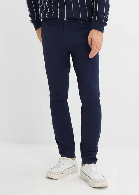 Pantaloni elasticizzati con vita elasticizzata regular fit, tapered, bonprix