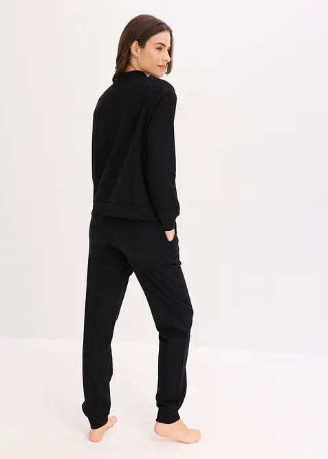 Tuta da casa in felpa di puro cotone, bonprix