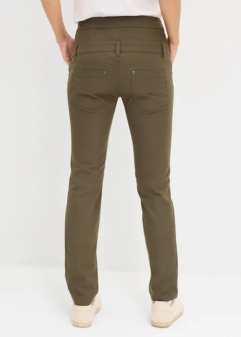Pantaloni elasticizzati in twill, bonprix
