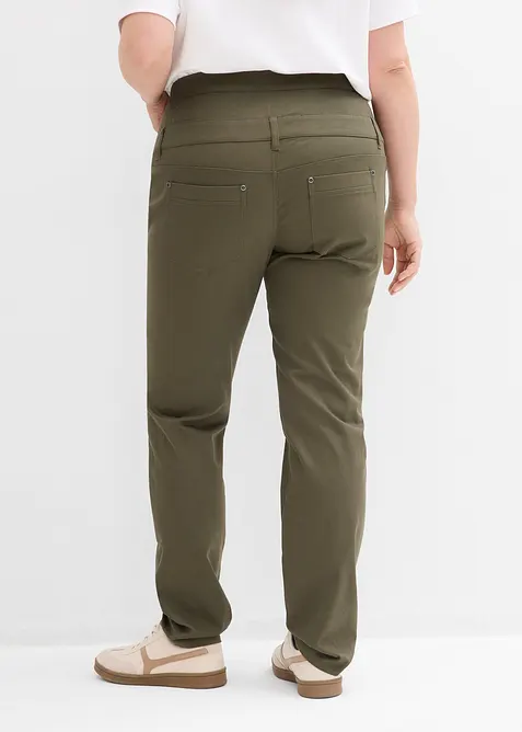 Pantaloni elasticizzati in twill, bonprix