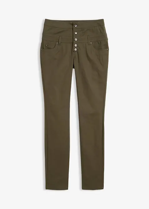 Pantaloni elasticizzati in twill, bonprix