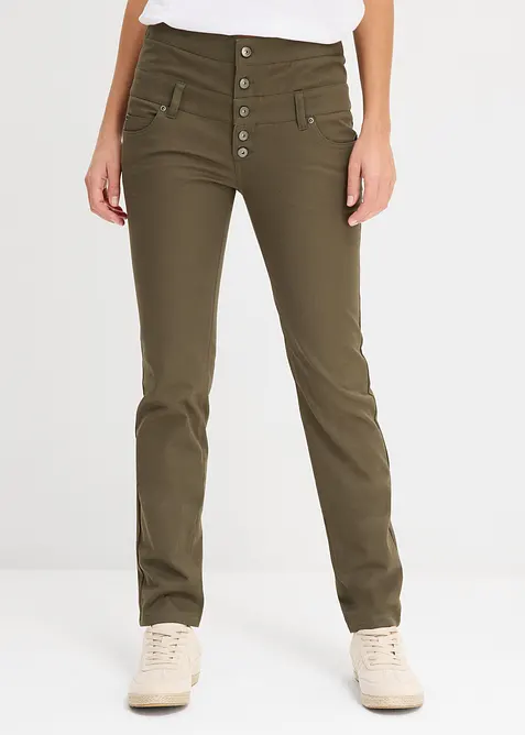 Pantaloni elasticizzati in twill, bonprix