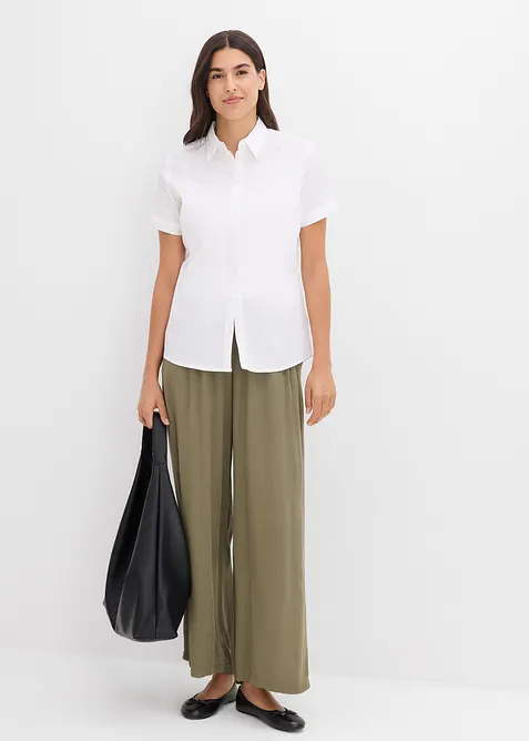 Pantaloni larghi in viscosa fluente, bonprix