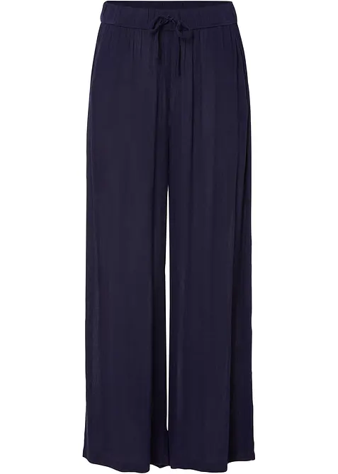 Pantaloni larghi in viscosa fluente, bonprix