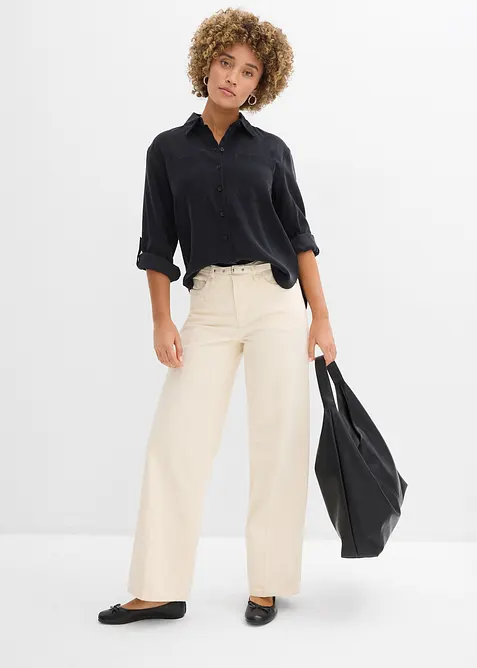 Camicetta in misto viscosa fluente, bonprix