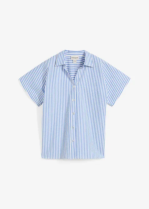 Camicetta in seersucker a maniche corte, bonprix