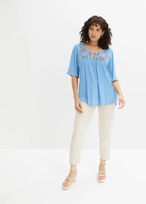 Tunica in morbida viscosa crinkle, bonprix