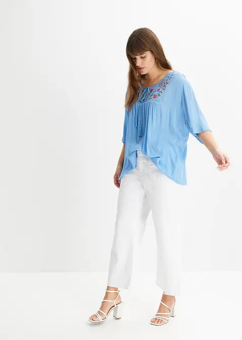 Tunica in morbida viscosa crinkle, bonprix