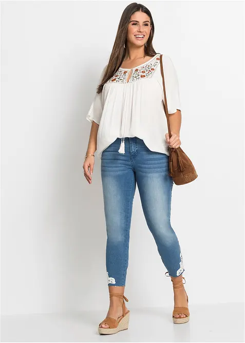 Tunica in morbida viscosa crinkle, bonprix