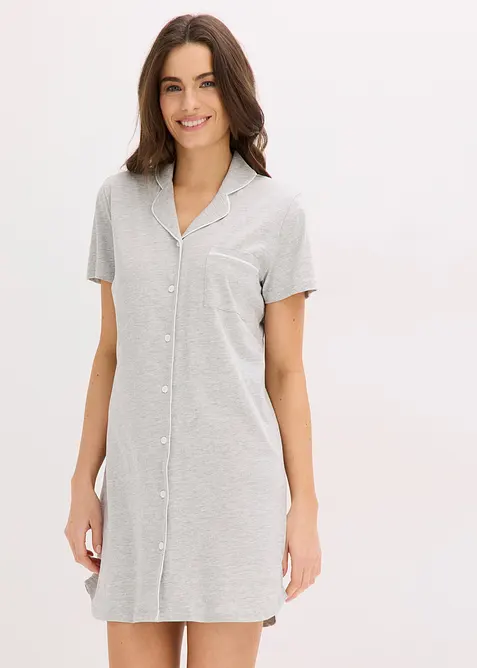 Camicia da notte corta in puro cotone biologico, bonprix