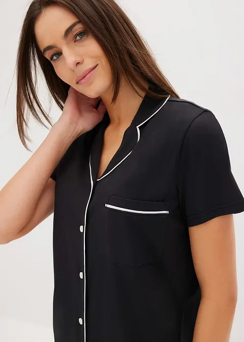 Camicia da notte corta in puro cotone biologico, bonprix