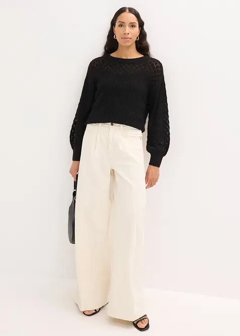 Maglione traforato, bonprix