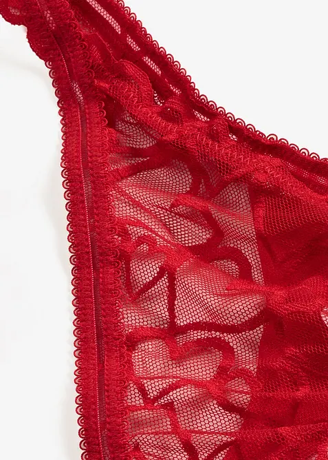 Tanga con pizzo a cuoricini, bonprix