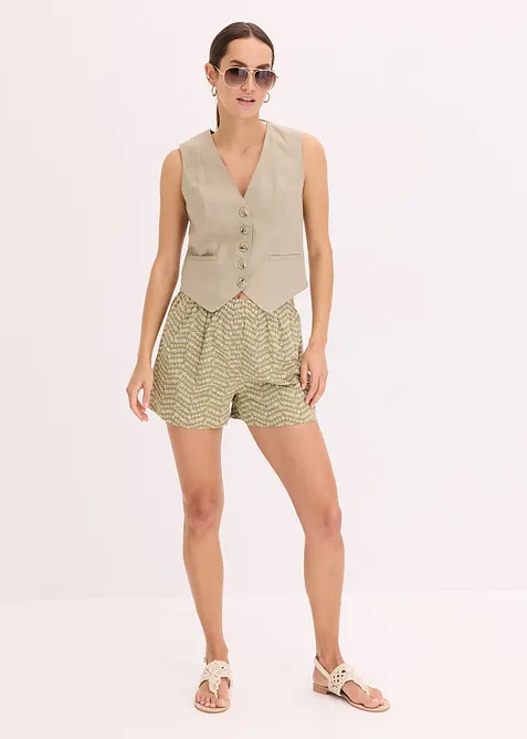 Shorts con ricami traforati, bonprix