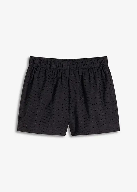 Shorts con ricami traforati, bonprix