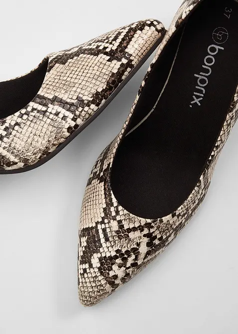 D&eacute;collet&eacute; con stampa animalier, bonprix