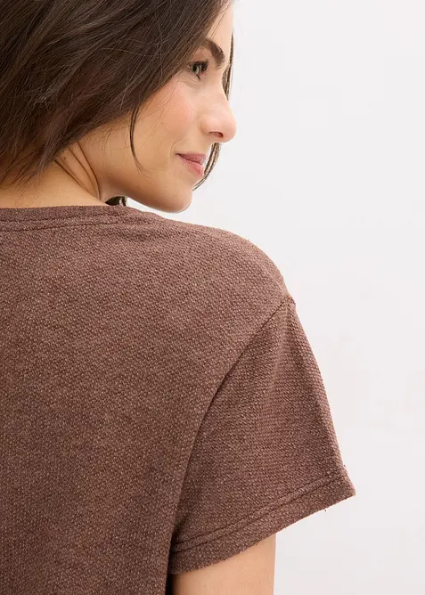 Tuta da casa in tessuto morbido operato, bonprix