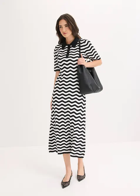 Abito in maglia di puro cotone, bonprix