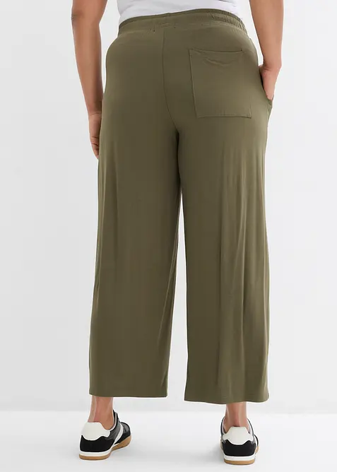 Pantaloni in jersey di misto viscosa fluente, bonprix