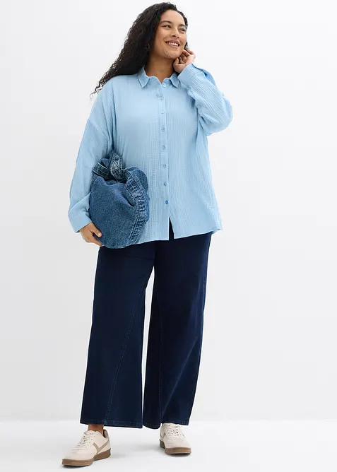 Camicia in mussola effetto used, bonprix