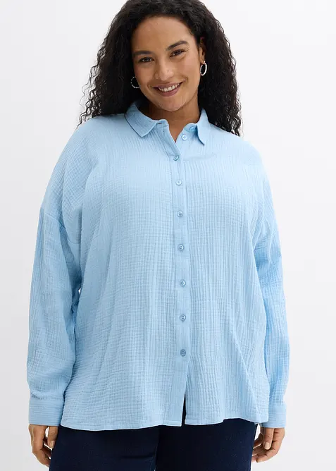 Camicia in mussola effetto used, bonprix