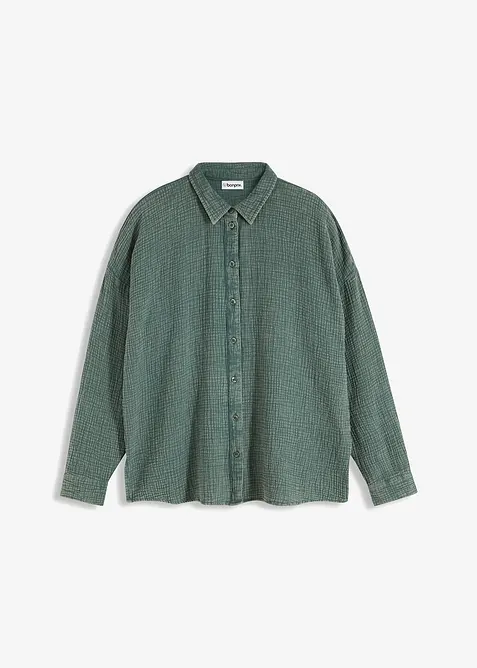Camicia in mussola effetto used, bonprix