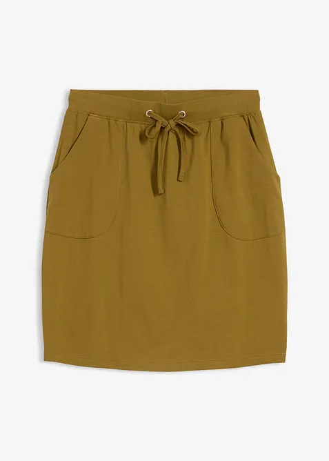 Gonna elasticizzata in cotone biologico, bonprix