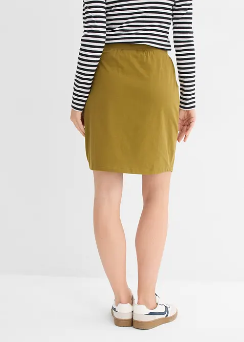 Gonna elasticizzata in cotone biologico, bonprix