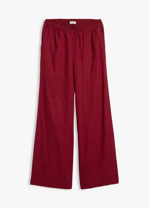 Pantaloni a palazzo in misto lino, bonprix