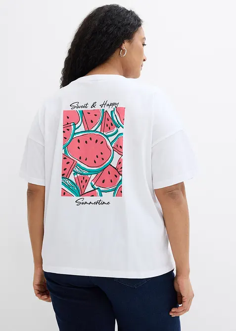 T-shirt oversize in puro cotone biologico, bonprix