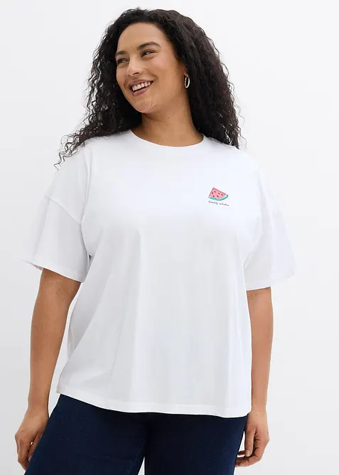 T-shirt oversize in puro cotone biologico, bonprix