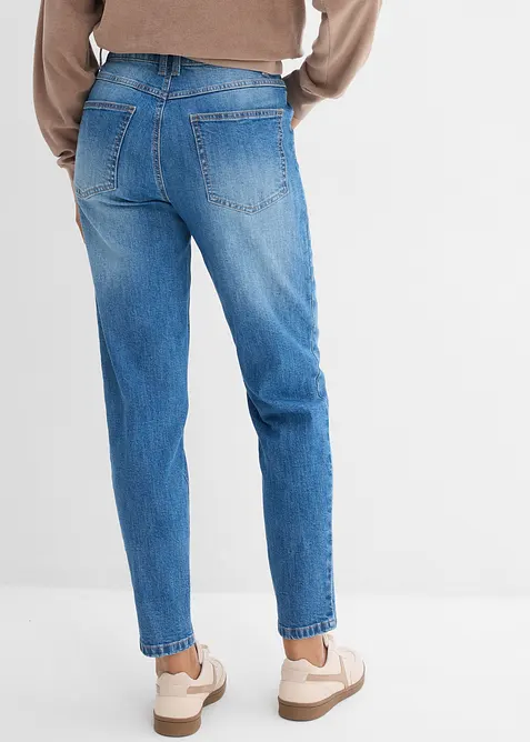 Mom jeans cropped, vita alta, bonprix