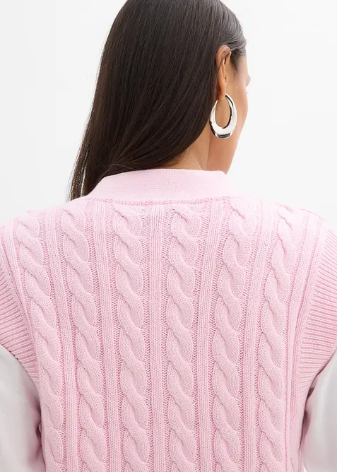 Gilet largo in maglia, bonprix