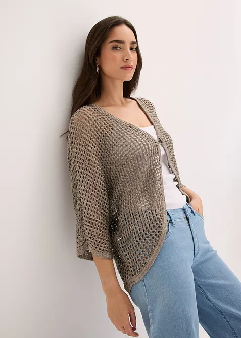Cardigan traforato, bonprix