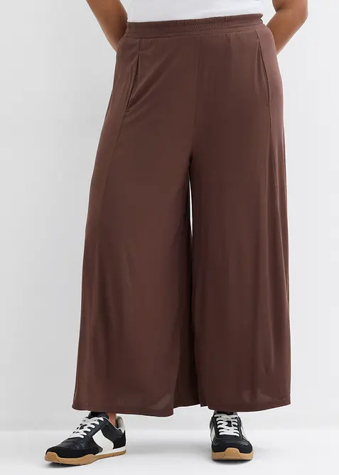 Pantaloni culotte in jersey con gambe larghe, bonprix